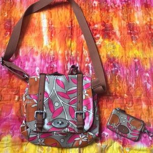 Fossil crossbody purse and matching wallet